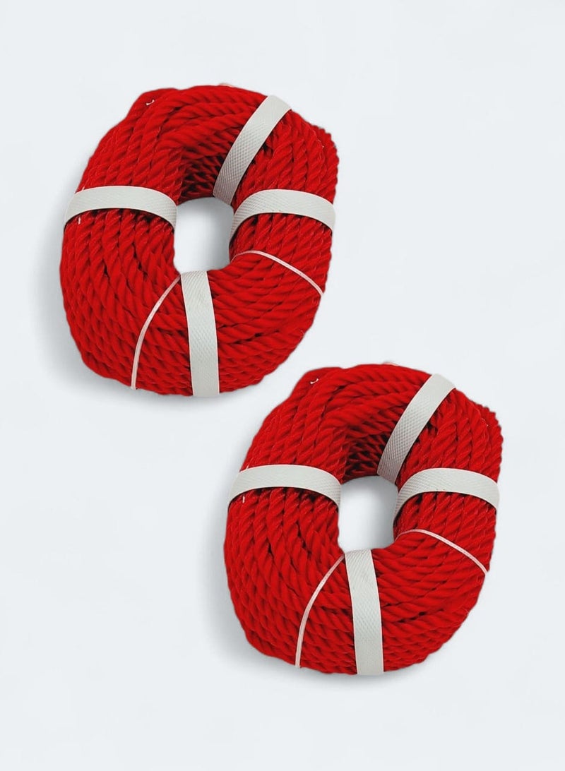 أي كي دي سي حبل نايلون بلاستيكي متعدد الأغراض عالي الجودة 8 مم من AKDC (مجموعة من قطعتين) - Image 1