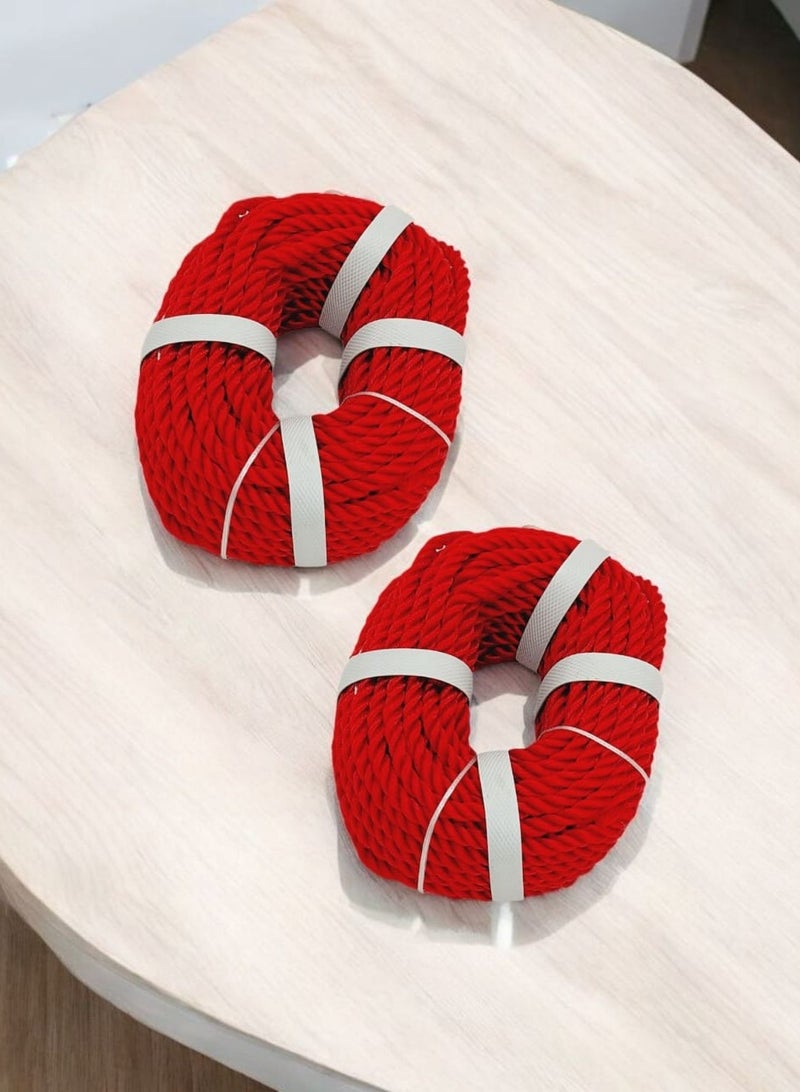 أي كي دي سي حبل نايلون بلاستيكي متعدد الأغراض عالي الجودة 8 مم من AKDC (مجموعة من قطعتين) - Image 2