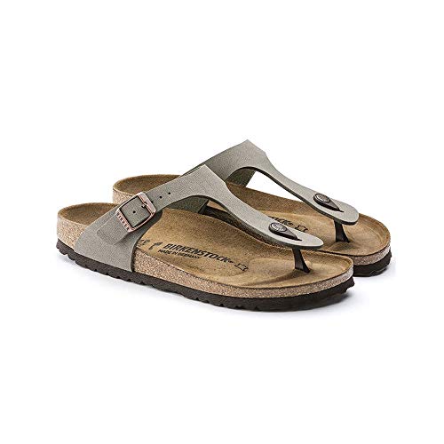 Birkenstock Men's Flip Flop Sandals, Grey Stone Stone, 9 - Image 3