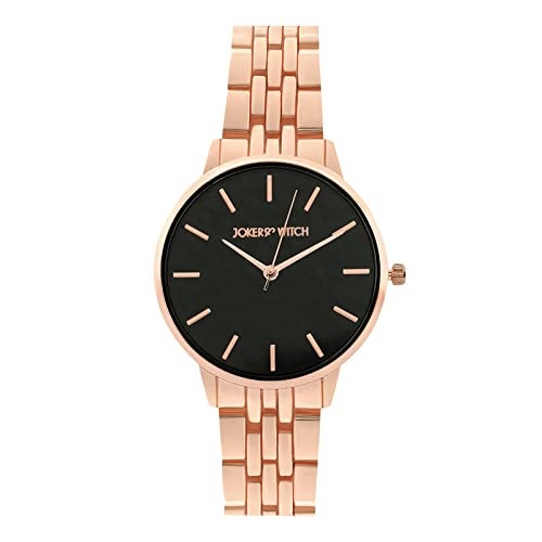 Joker & Witch Mini Nebula Black Dial 16mm Rose Gold Metal Alloy Watch for Women - Image 1