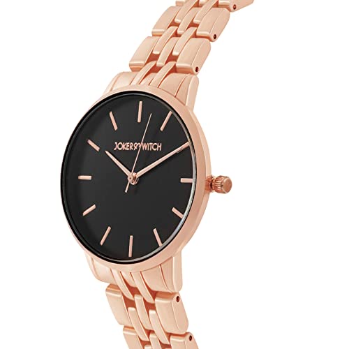 Joker & Witch Mini Nebula Black Dial 16mm Rose Gold Metal Alloy Watch for Women - Image 3