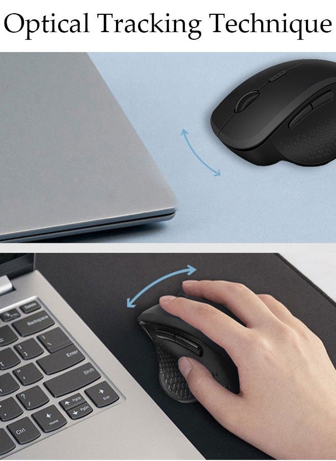 Bluetooth Mouse Wireless Mouse with 6 ons 3 Adjustable DPI Levels Ergonomic Computer Mouse for Laptop Computer Mac PC Windows Chromebook Notebook