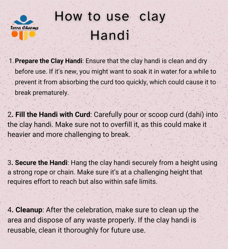 Terra Charms Terracotta Clay Pot & Serving Pot Hand Craft Handi for Making Veg Biryani Taste for Healthy Naturelly Food Fitness Light Weight Curd Bowl for Cooking,1L Capacity - Image 4