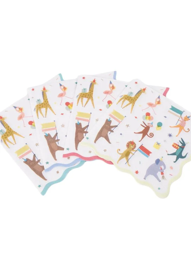 Meri Meri Animal Parade Large Napkins