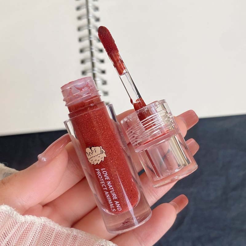 Toot Dodo Zero-Sense Crystal Lens Lip Glaze Moisturizing And Long-Lasting Color Not Easy To Fade Lipstick Lip Gloss For Women - Image 4