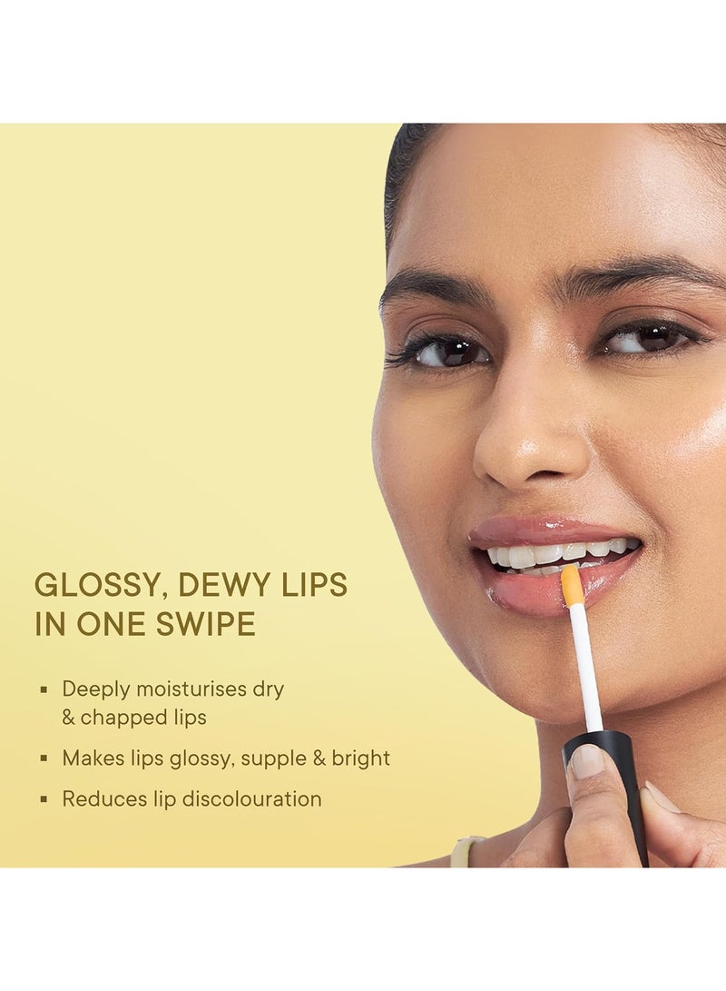 Quench Brightening Korean Lip Oil with Yuzu Vitamin C (Transparent) | Reduces Lip Pigmentation & Lightens Dark Lips | Non-Sticky, Non-Greasy Lip Balm | Made in Korea (5ml) - Image 2