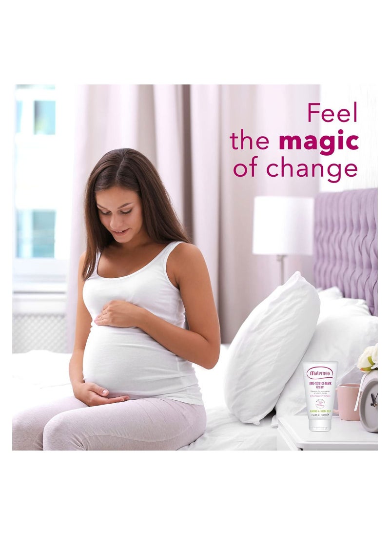 Maternea - Pregnancy Anti Stretch Mark Body Cream | Almond and Jojoba Oils | Remove Stretch-Marks | 150ml - Image 1