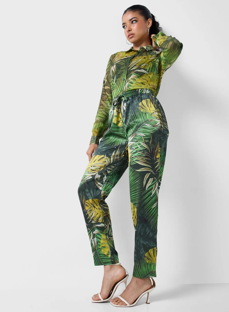 GUESS Printed Pocket Detail Pants