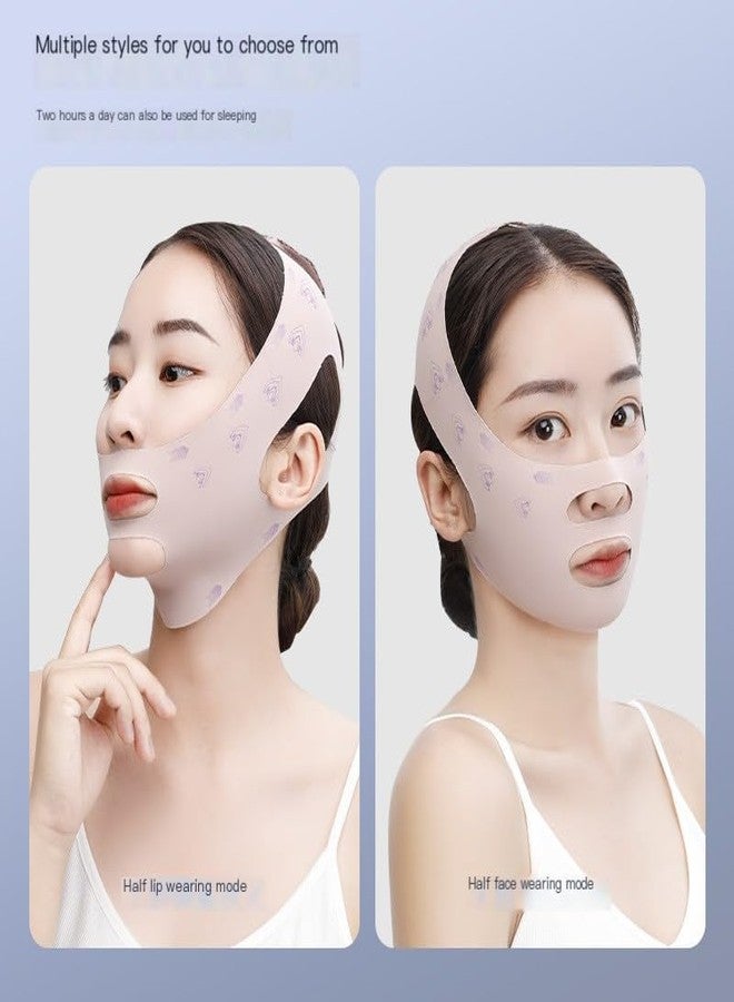 Facial Slimming Strap for Sleeping,Adjustable Chin Strap,Jaw Strap,Jawline Shaper,V-Line Mask Chin Up Mask V Shaped Face Mask, Jaw Exerciser,Reusable chin strap - Image 2