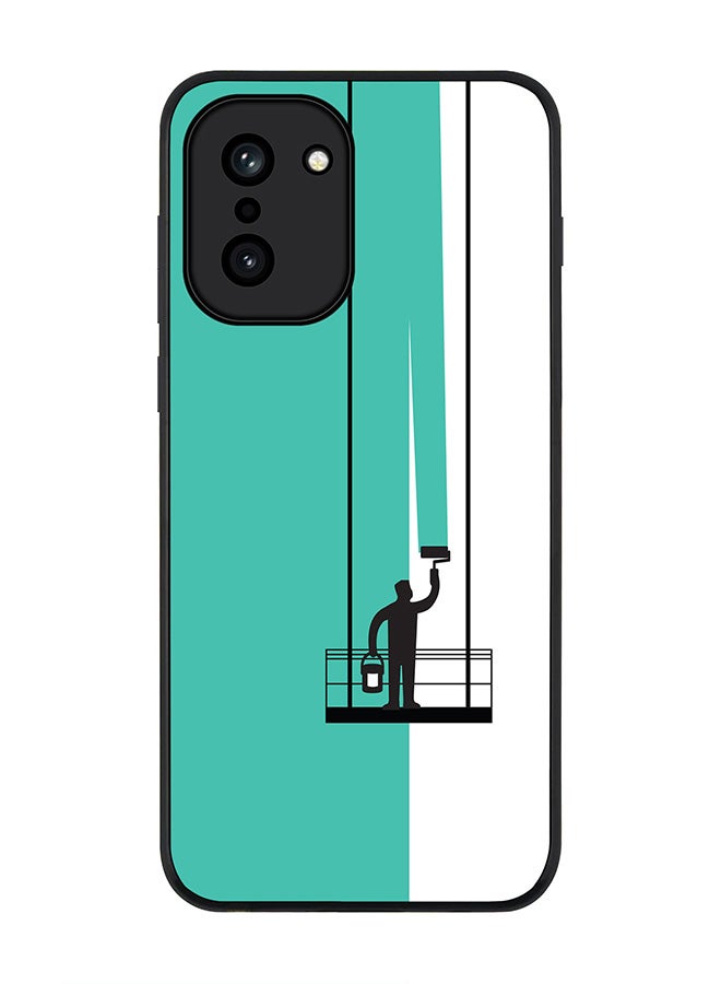 For OnePlus 15R Case,Slim fit Camera Protection, Shockproof Thin Phone cover  - Paint Hanger (Green)