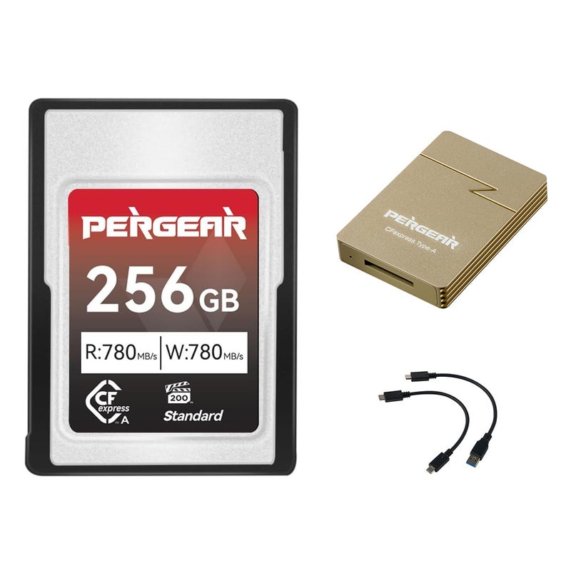 Pergear 256GB CFexpress Type A Memory Card Up to 780MBs Read Speed 780MBs Write Speed for 4K 120P with Card Reader - Image 2