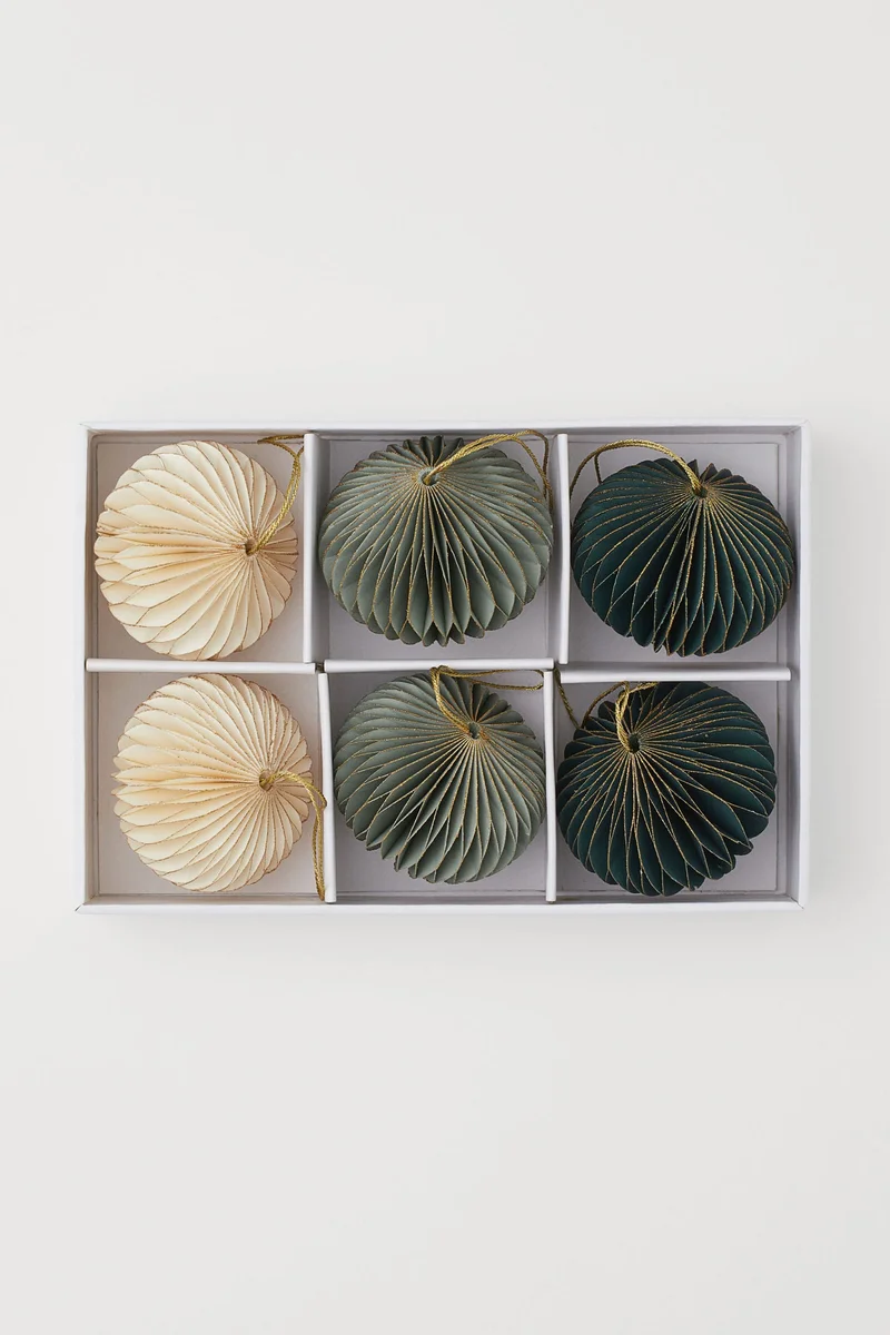 H&M 6-pack Christmas decorations