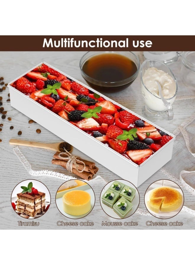 Arabest Rectangular Cake Pan Non-Stick Baking Dish Cake Model Mould Ice Cream Pan, Rectangle Fixed Mold For Cheesecake Chiffon Birthday Mousse Party - Image 4