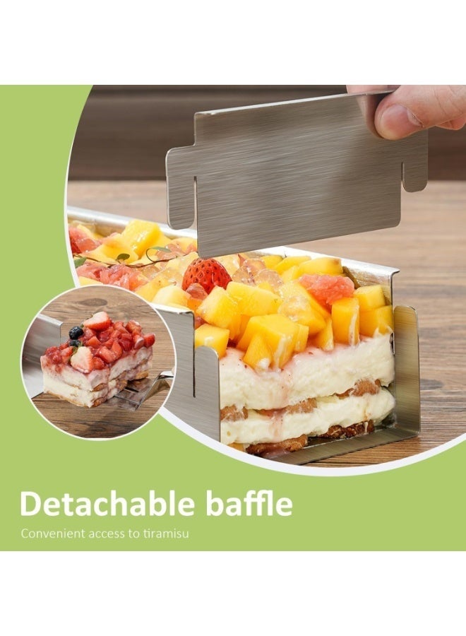 Arabest Rectangular Cake Pan Non-Stick Baking Dish Cake Model Mould Ice Cream Pan, Rectangle Fixed Mold For Cheesecake Chiffon Birthday Mousse Party - Image 3