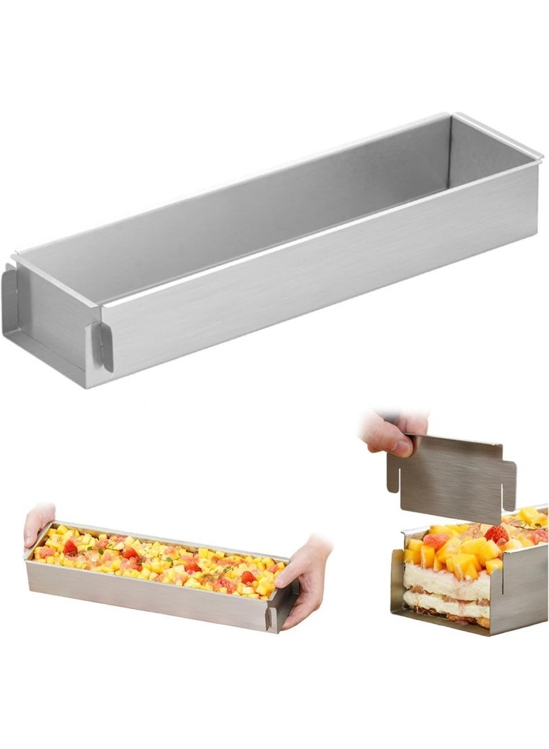 Arabest Rectangular Cake Pan Non-Stick Baking Dish Cake Model Mould Ice Cream Pan, Rectangle Fixed Mold For Cheesecake Chiffon Birthday Mousse Party - Image 1
