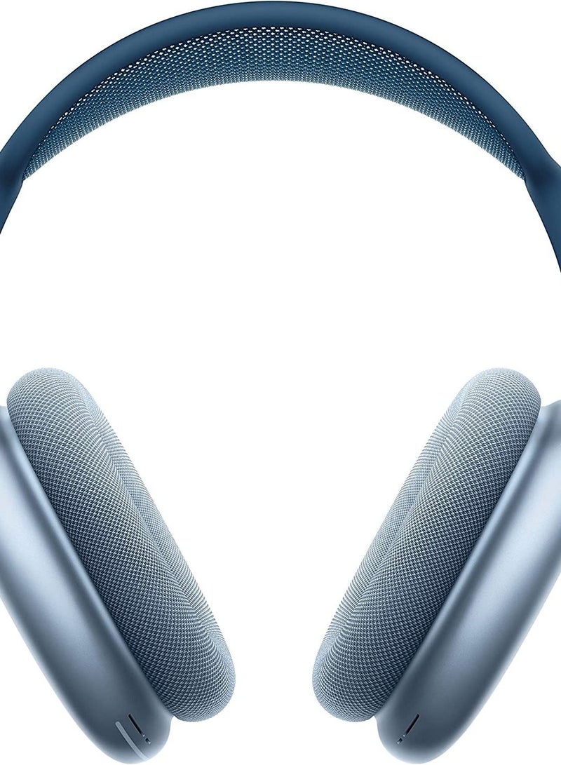 سماعات ماكس تشبه الاصل تمامًا مع نفس العلبة مثل الصوت الأصلي عالي الجودة والميكروفون أزرق - Image 3