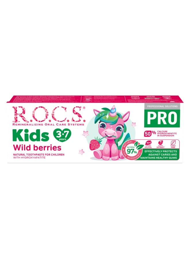 Rocs Toothpaste R.O.C.S. PRO Kids "Wild Berries", 45 g - Image 2