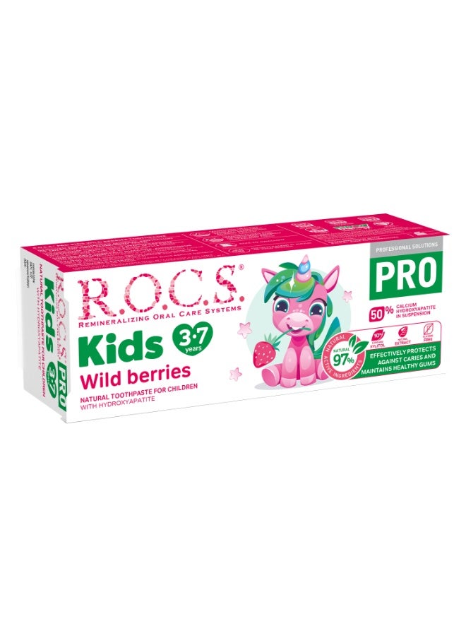 Rocs Toothpaste R.O.C.S. PRO Kids "Wild Berries", 45 g - Image 3