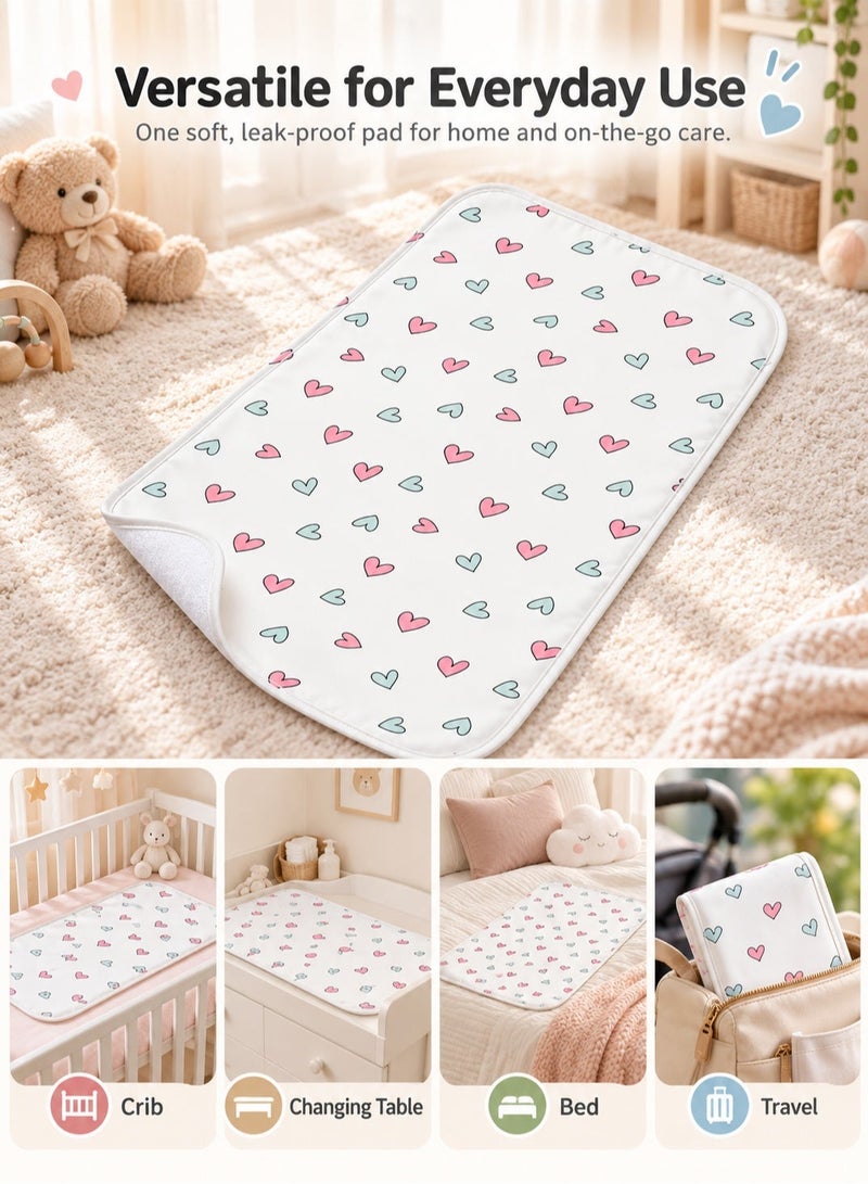 insular Baby Diaper Changing Pad, 60X90cm Waterproof Absorbent Portable Changing Mat, Reusable Changing Pad Liner for Travel or at Home Use - Image 5