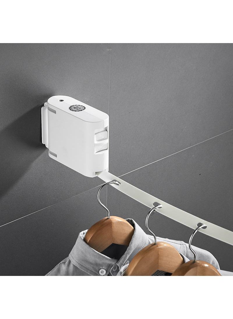 General Invisible Clothes Drying Rope Indoor Perforated Bathroom Invisible Telescopic Balcony Plastic Rope Rack Can Be Extended To 420cm  - Image 3
