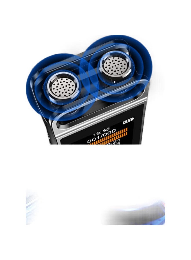 NINTAUS Jingzheng Professional Dual-Microphone Recording Pen, 128Gb Large Capacity, One-Button Recording, Internal And External Speaker, Conference Business, High-Definition Noise Reduction, 7 Days 7 Nights, Smart Voice Recorder With Text-To Function - Image 3