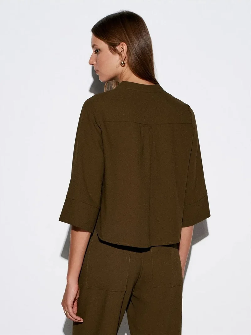 ديلفين DILVIN Women’s Polyester Crepe Blouse