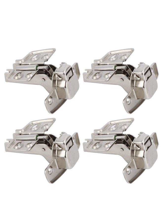 Thoraya 4Sets Hinges for Cabinet Kitchen W/Damping Buffer Door Bisagra Cold Rolled Steel HardwareBent Arm 11.3 x 7.2 x 3.6cm  - Image 5