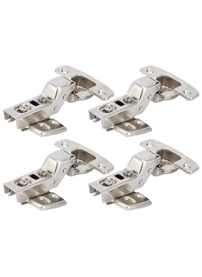 Thoraya 4Sets Hinges for Cabinet Kitchen W/Damping Buffer Door Bisagra Cold Rolled Steel HardwareBent Arm 11.3 x 7.2 x 3.6cm  - Image 2