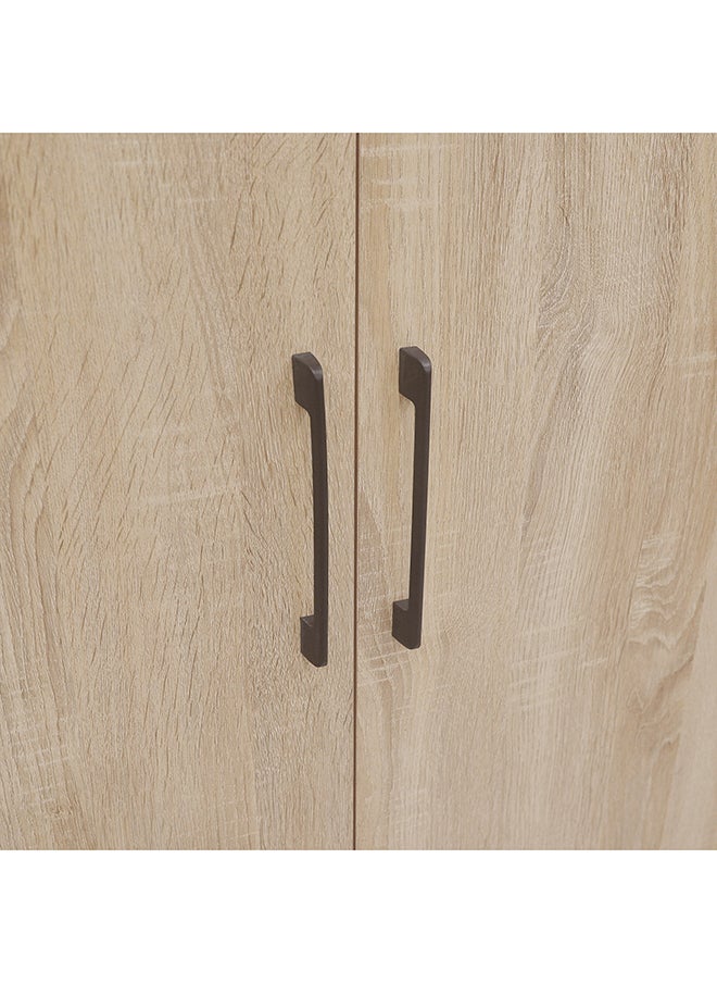 Home Box - Oasis Cambridge 4-Door Wardrobe with Mirror and Drawer with Lock 55 x 190 x 160 cm - Image 1