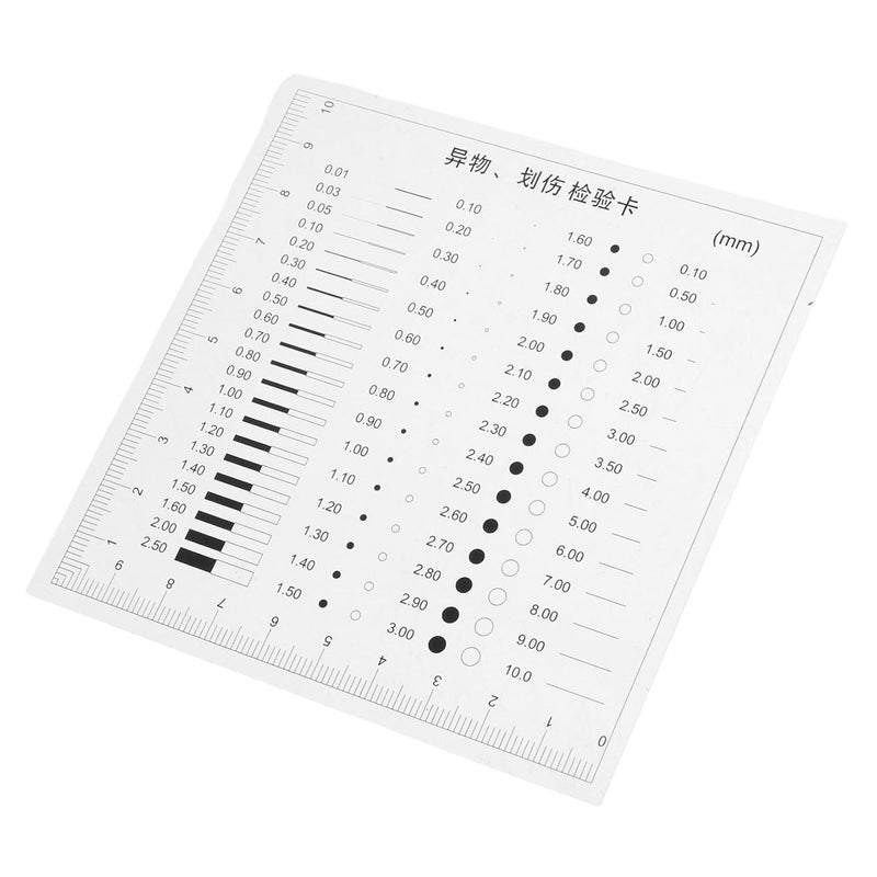 مسطرة الفيلم الشفاف عالية الدقة لقياس قطر الخط وعيوب الشقوق أداة القياس الصناعية - Image 1