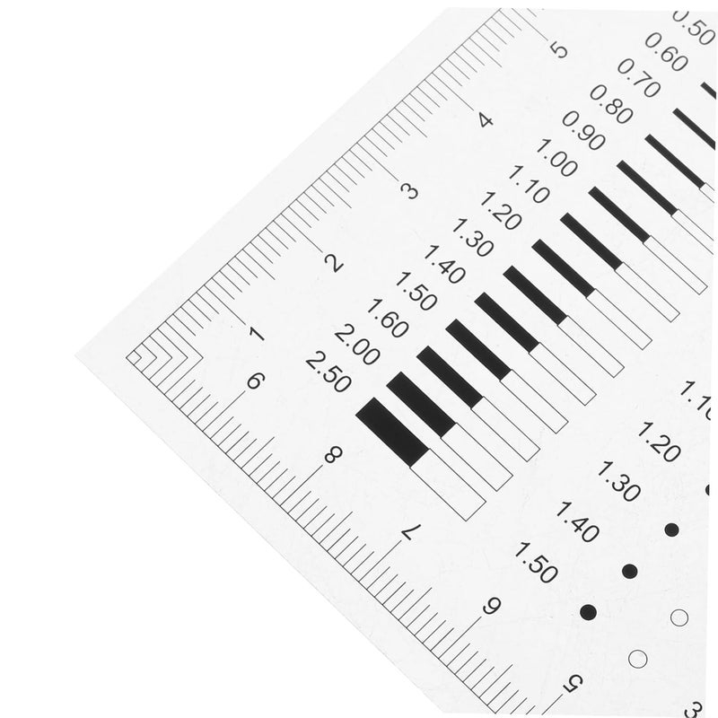 مسطرة الفيلم الشفاف عالية الدقة لقياس قطر الخط وعيوب الشقوق أداة القياس الصناعية - Image 4