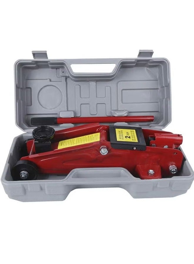 Cady One Hydraulic floor car jack with a capacity of 2 tons, equipped with a bag for easy carrying and storage - Image 1