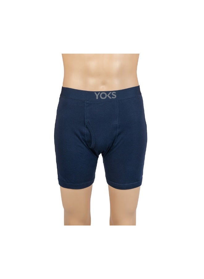 YOKS Men's Boxer Navy Blue (L) - Image 2