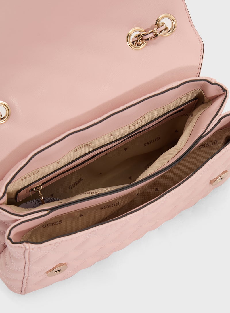 GUESS Giully 2 Cmprtmnt Cnvrtble Bag - Image 5