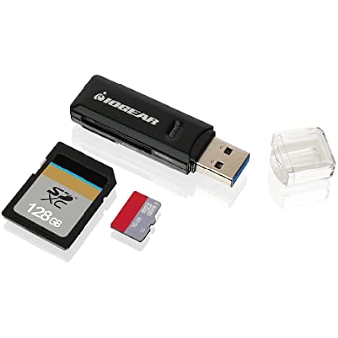 IOGEAR COMPACT USB 3.0 SDXC/MICROSDXC CARD READER/WRITER, GFR305SD - Image 2