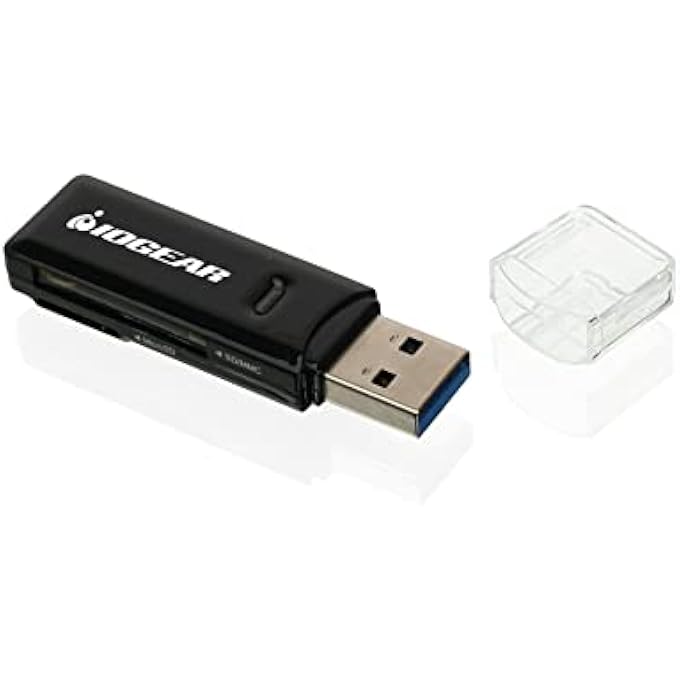 IOGEAR COMPACT USB 3.0 SDXC/MICROSDXC CARD READER/WRITER, GFR305SD - Image 1