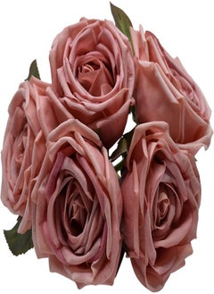 Artificial Plants Rose Flowers 5/Heads Bridal Wedding Party Decor Bouquet Real Touch Artificial Flower Bunch - pzsku/Z2C36F11BE093F6933C9FZ/45/_/1716819188/b9baed5e-2b42-4ab5-bfa9-8ab9cef57dd8