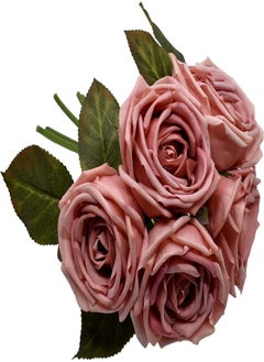 Artificial Plants Rose Flowers 5/Heads Bridal Wedding Party Decor Bouquet Real Touch Artificial Flower Bunch - pzsku/Z2C36F11BE093F6933C9FZ/45/_/1716819189/7b8c828a-46ed-4663-87e1-c7d9ed756f23