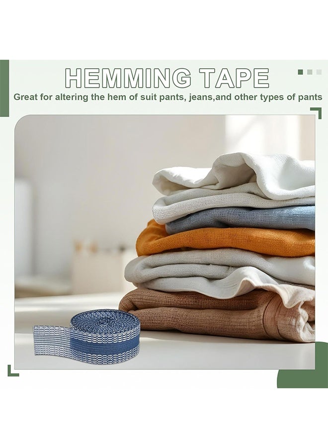Trousers Edge Modified Strips Iron-on Instant Hem Tape 2m Pants Edge Shorten Self-Adhesive 24mm Trouser Mouth Paste Edge Fabric Tape for Suit Pants Jeans Trousers DIY Sewing Accessories - Image 5
