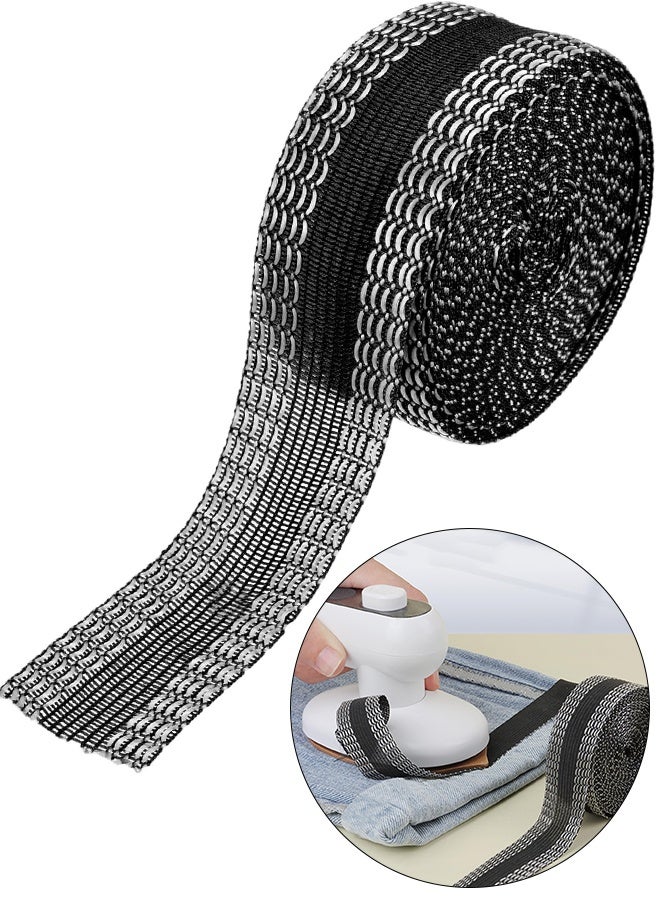 Trousers Edge Modified Strips Iron-on Instant Hem Tape 2m Pants Edge Shorten Self-Adhesive 24mm Trouser Mouth Paste Edge Fabric Tape for Suit Pants Jeans Trousers DIY Sewing Accessories - Image 1