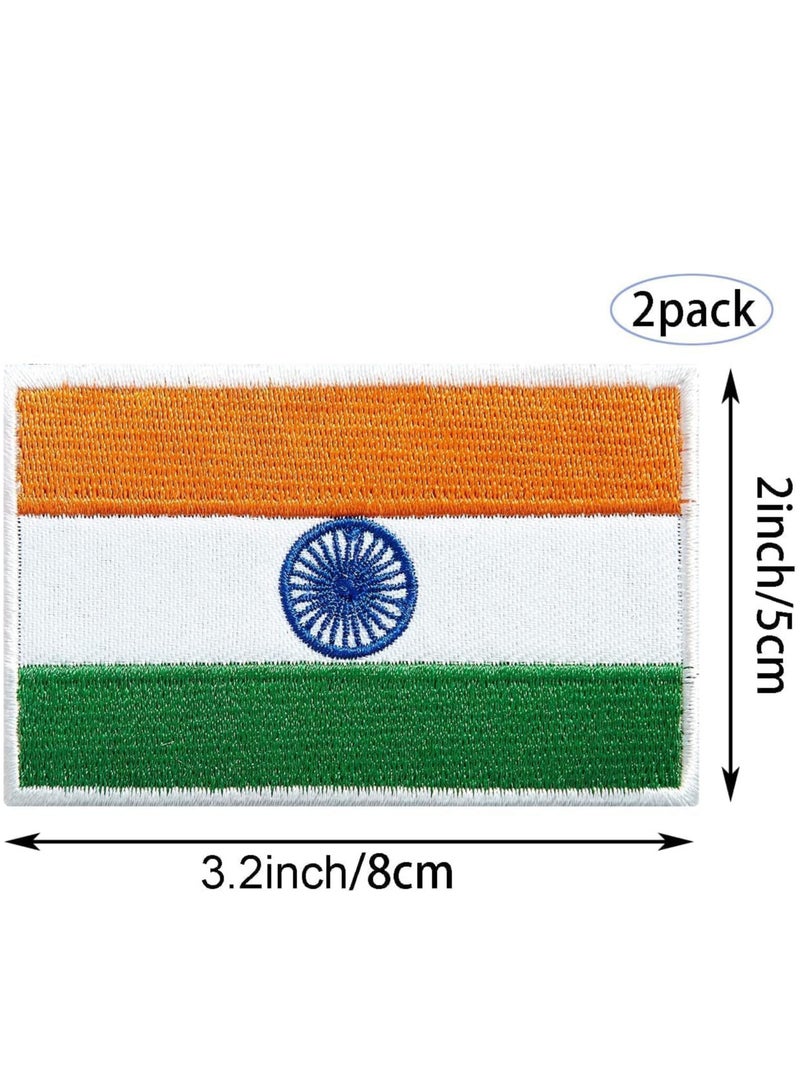 Generic Pack of 2pcs Embroidered Flag Patches - Perfect for Jackets - Backpackers - Travelers - Uniforms - Jeans and Hats - Tactical Embroidered Patches  - Image 2