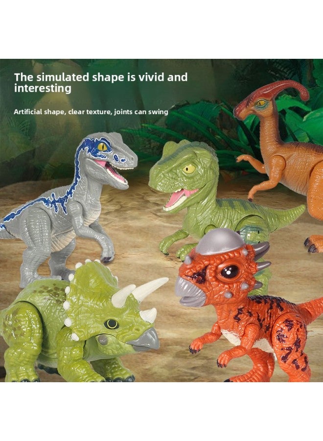 Intelligent Stroking Dinosaur Hatching Egg Toy Induction Light Music Jurassic Simulation Dinosaur Toy Children's Toy-Color:LZ036 Raptor - Image 4