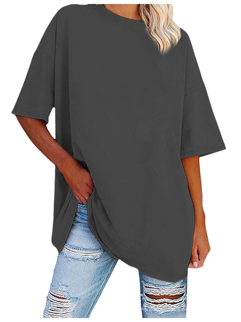 Export Women'S Clothing 2025 Wish Round Neck Loose Short-Sleeved T-Shirt - Image 3