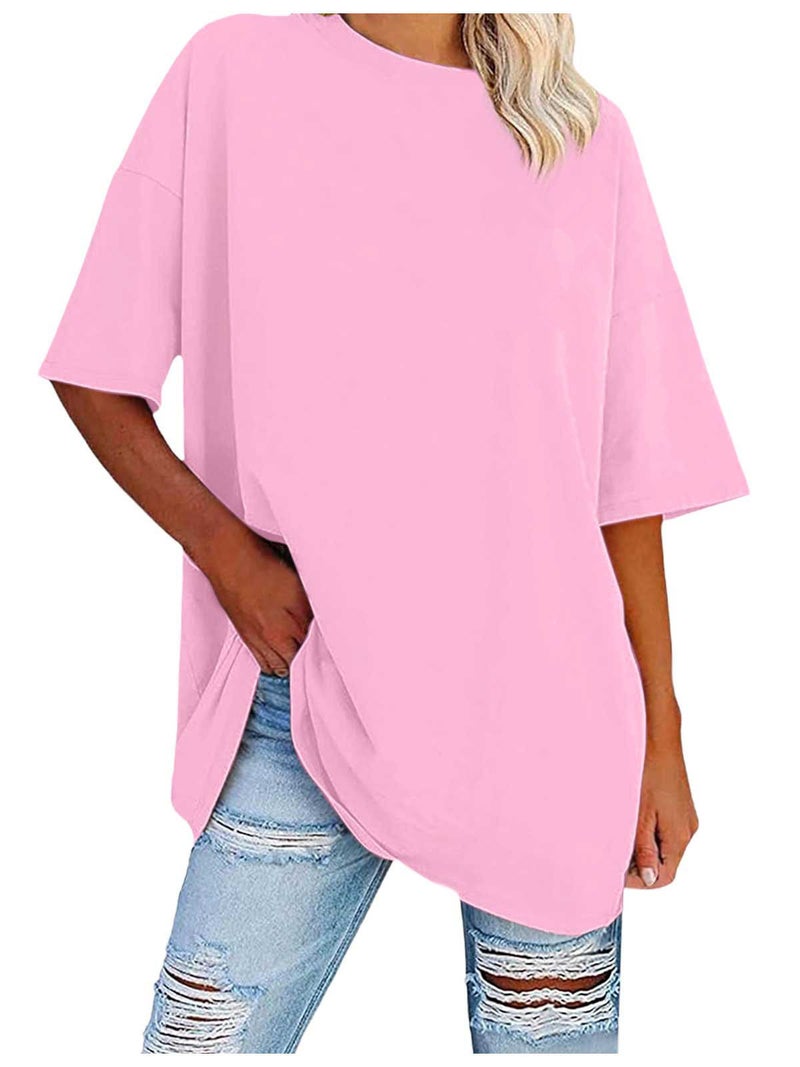 Export Women'S Clothing 2025 Wish Round Neck Loose Short-Sleeved T-Shirt - Image 4