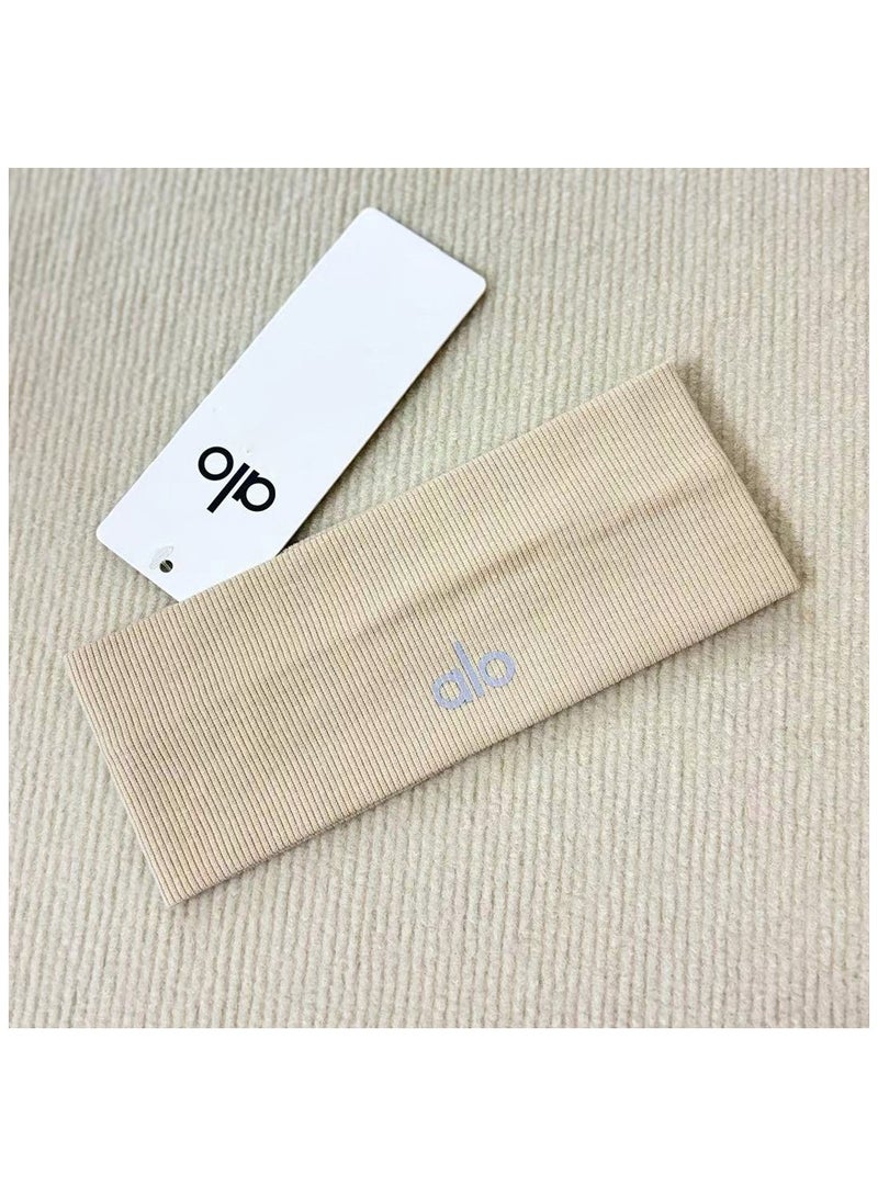 alo ALO Yoga Headband - Elastic - Fitness Outdoor - Sports - Anti-slip - Sticky Headband - yellow