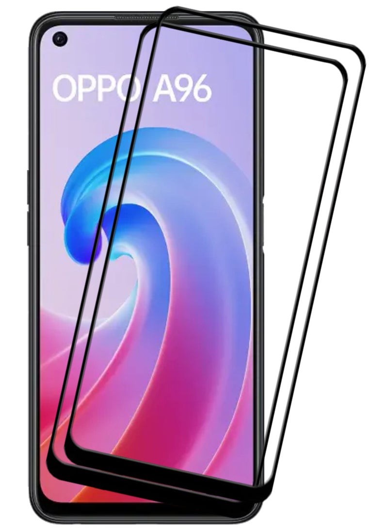 ACLIX 2 Pieces Antistatic ESD Dustproof Premium Quality High Definition Tempered Glass Screen Protector Designed For Oppo A96 - Image 1