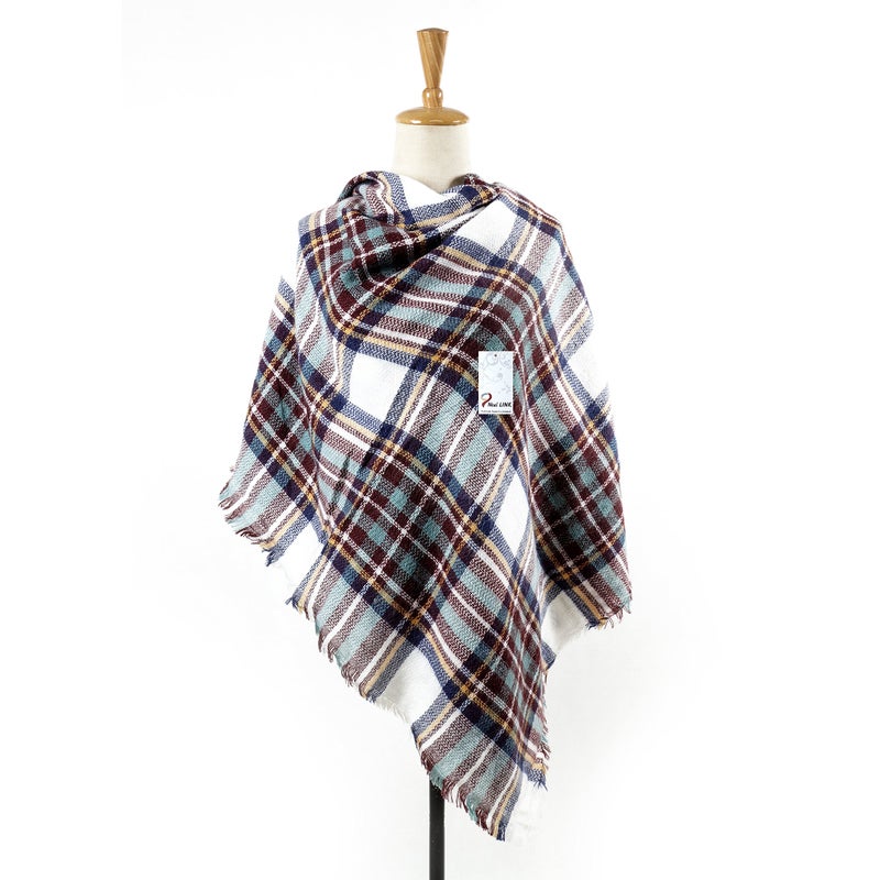 Neal LINK Women's Scarves Wraps Warm Blanket Scarf Shawl Winter Plaid Scarfs for Women - Image 2