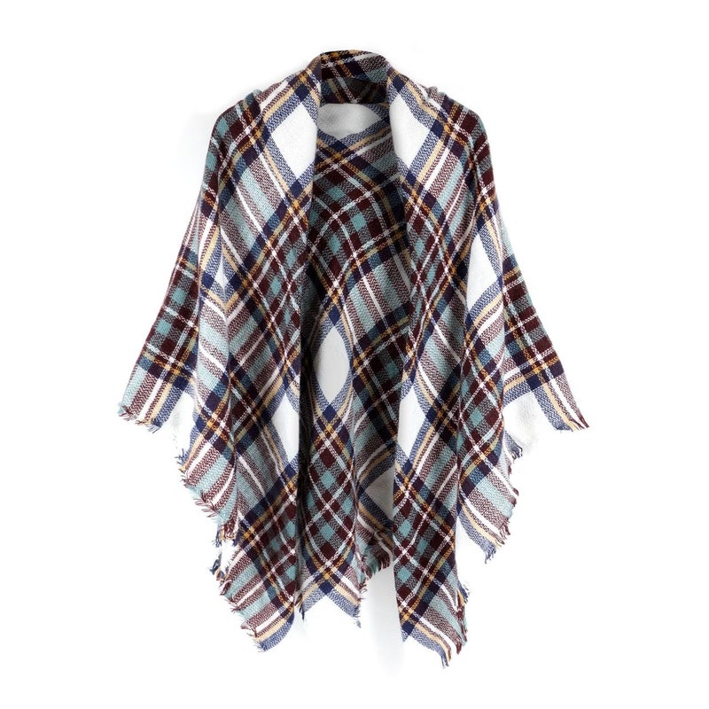 Neal LINK Women's Scarves Wraps Warm Blanket Scarf Shawl Winter Plaid Scarfs for Women - Image 1