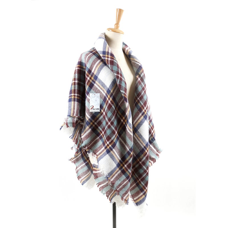 Neal LINK Women's Scarves Wraps Warm Blanket Scarf Shawl Winter Plaid Scarfs for Women - Image 3