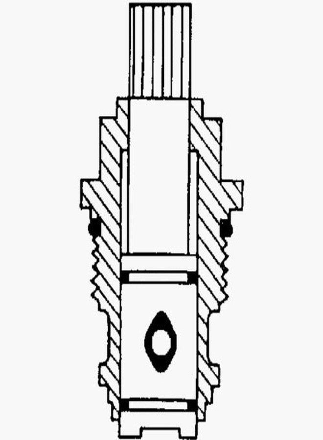 Danco 17323B 3J-2H/C Stem, for Use with NIBCO Model Faucets, Metal, Brass - Image 4